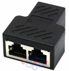 Adaptador multiplicador Y 3 Femeas Cabo Rede RJ 45 Xtrad