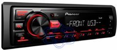 Auto Rádio Pioneer MVH-98UB RDS Media Receiver entradas USB MP3 WMA AUX saída RCA