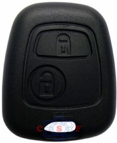 Capa Controle Telecomando Alarme Peugeot 206 207 2001 a 2012 Citroen C3 2002 a 2012 2 Botes Preto