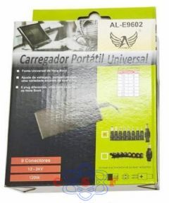 Carregador Universal Fonte Notebook Altomex 12 A 24V 4,5A com 9 Tipos Plug AL-E9602