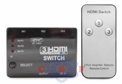 Chave Switch HDMI entra 3 HDMI com 1 Saida HDMI Com Controle Remoto