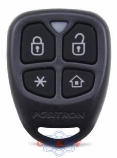 Controle Alarme Positron Flex PX32 4Botões Subistitui Cyber Fx Px Exact 292 293 Px32 Px40 Px42 Px27 Px44 EX300/330 PX360