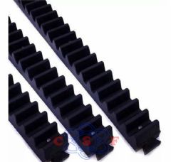 Cremalheira Tablete Nylon Deslizante Ppa 30 Cm Nylon Preto Motor Portão Eletronico Linha Leve