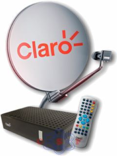 Kit Claro TV Pré Pago 2 Anos sem Mensalidade (01)Miniparabólica 60cm (01) lnb simples e (01)Receptor Digital SD DS22(Instalação não Inclusa)