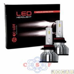 Kit Lâmpada Farol Led R8 CC-LOT HB4 com Canceler 35W 12V/24V 6500K 6000 Lumens