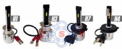 Kit Lâmpada Farol Leds Seven Parts H3 6000K 4200 Lumens Nano Small sem Ventoinha 12 a 20 Volts SPLE0003
