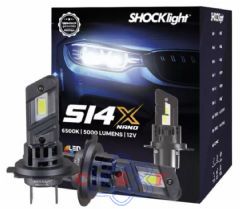 Kit Lâmpada Leds SHOCKlight S14X H1 22 Watts 9 a 18 Volts 5000 Lumens 6000K Lâmpada Especial