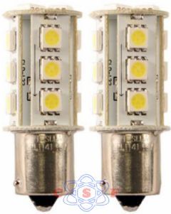 Lâmpada Automotiva Leds SMD Branco 12V 1141SMD Kit 13 Led SMD