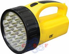 Lanterna Portátil Recarregável 19 LED LED-1706 Amarela