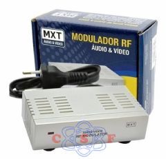 Modulador RF Mini MXT Audio e Video para TV Sem Entrada AV Saida Canal 3/4 Bivolt