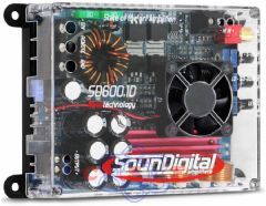 Módulo Amplificador de Potência SounDigital SD600.1D 600W RMS 1 Canal 2 Ohms
