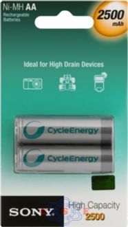 Pilha Recarregável Sony 1,2v 2500 mAh NH-AA-B2E