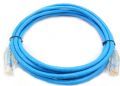 Cabo de Rede Patch Cord CAT5 5 Metros Azul/Preto