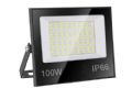 Refletor Holofot LED Slim 100 Watts HI light Luz Branca 6500K Resistente a Agua e Poeira Preto TJ 200