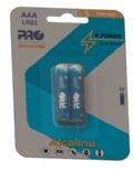 Pilha Alcalina Palito AAA Proeletronic AAA (LR03)1,5V Blister com 2 Pilhas